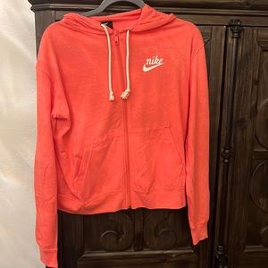 Nike coral zip up